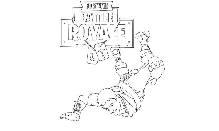 Fornite coloring pages