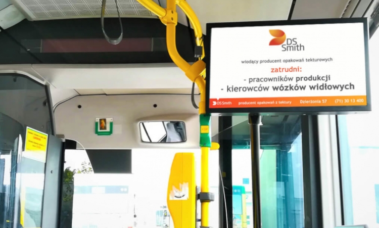 Reklama w tramwajach 